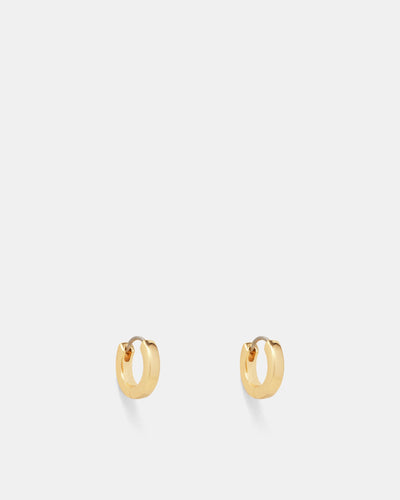 Enliven Charm Hoop Earrings - Gold