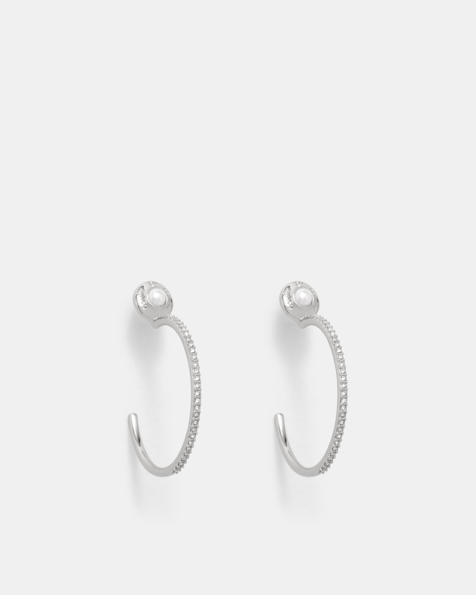 Enliven Large Hoop Earrings - Silver
