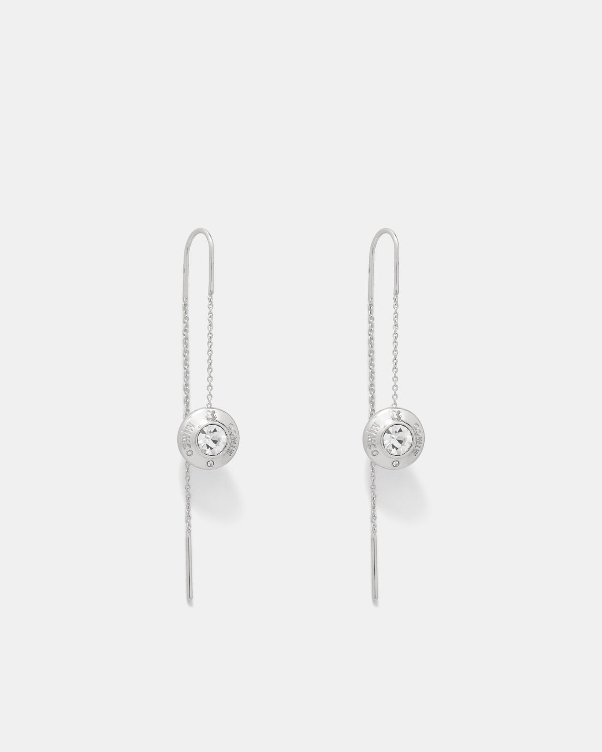 Enliven Thread Earrings - Silver
