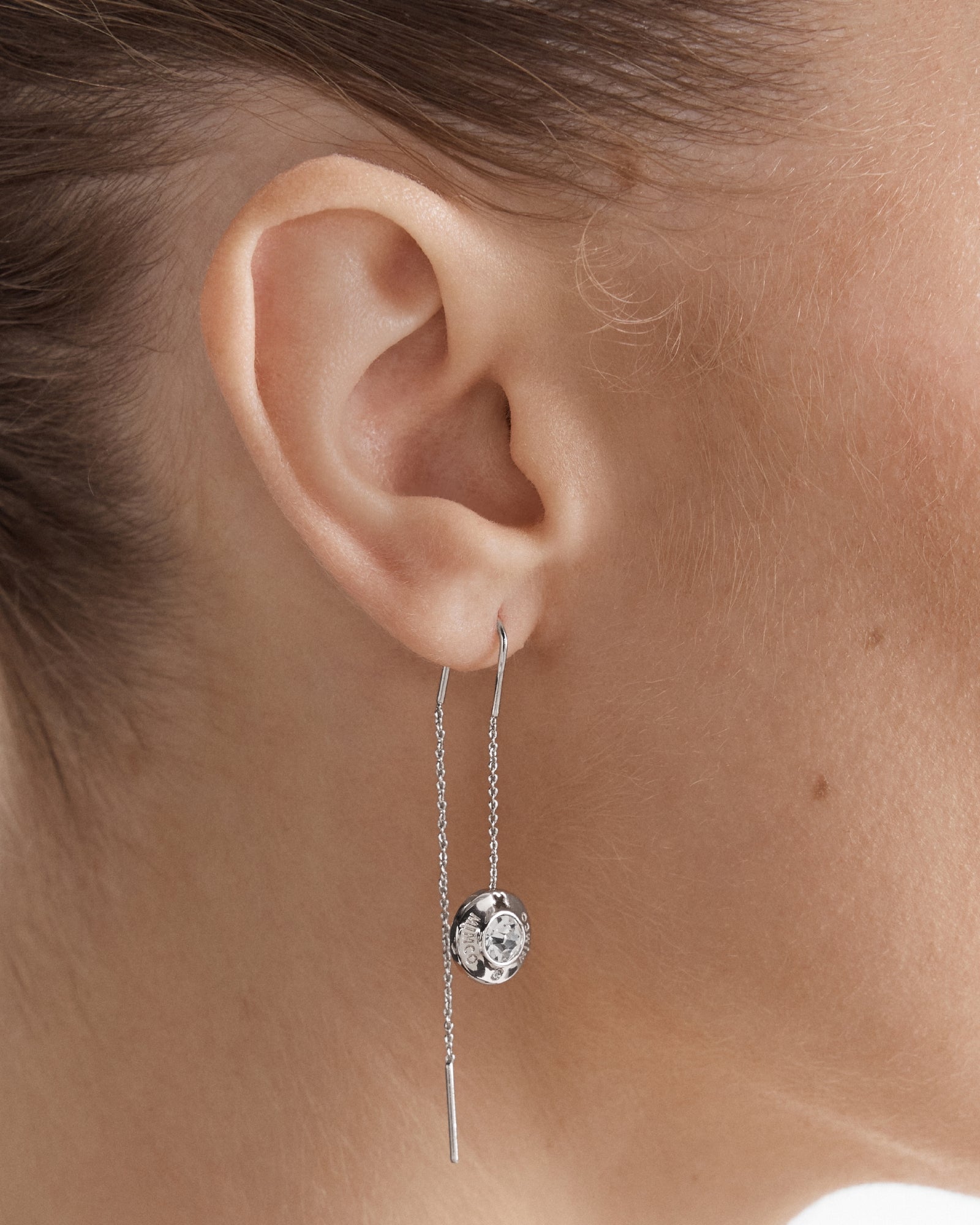 Enliven Thread Earrings - Silver