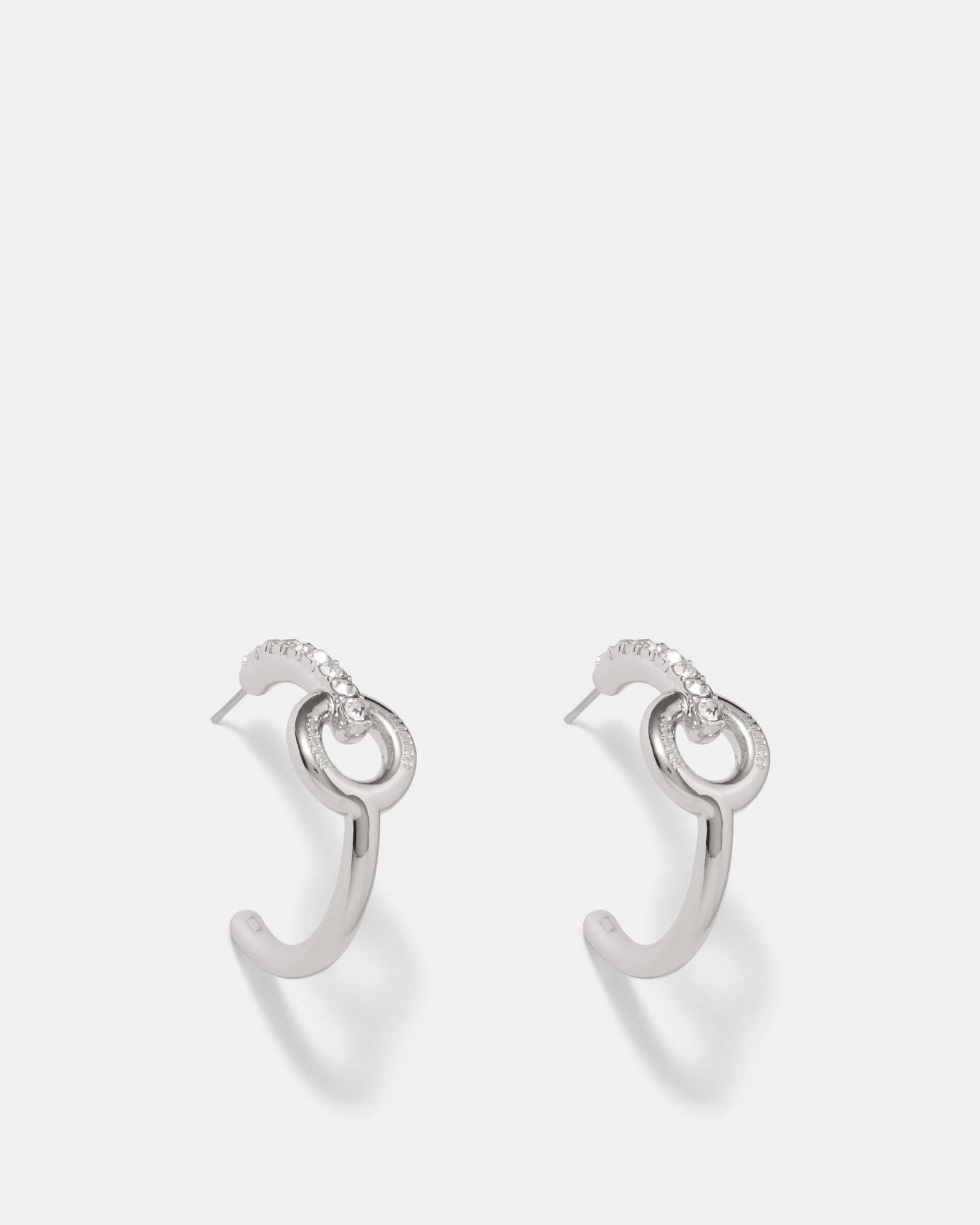 Circulate Large Hoop Earrings - Silver