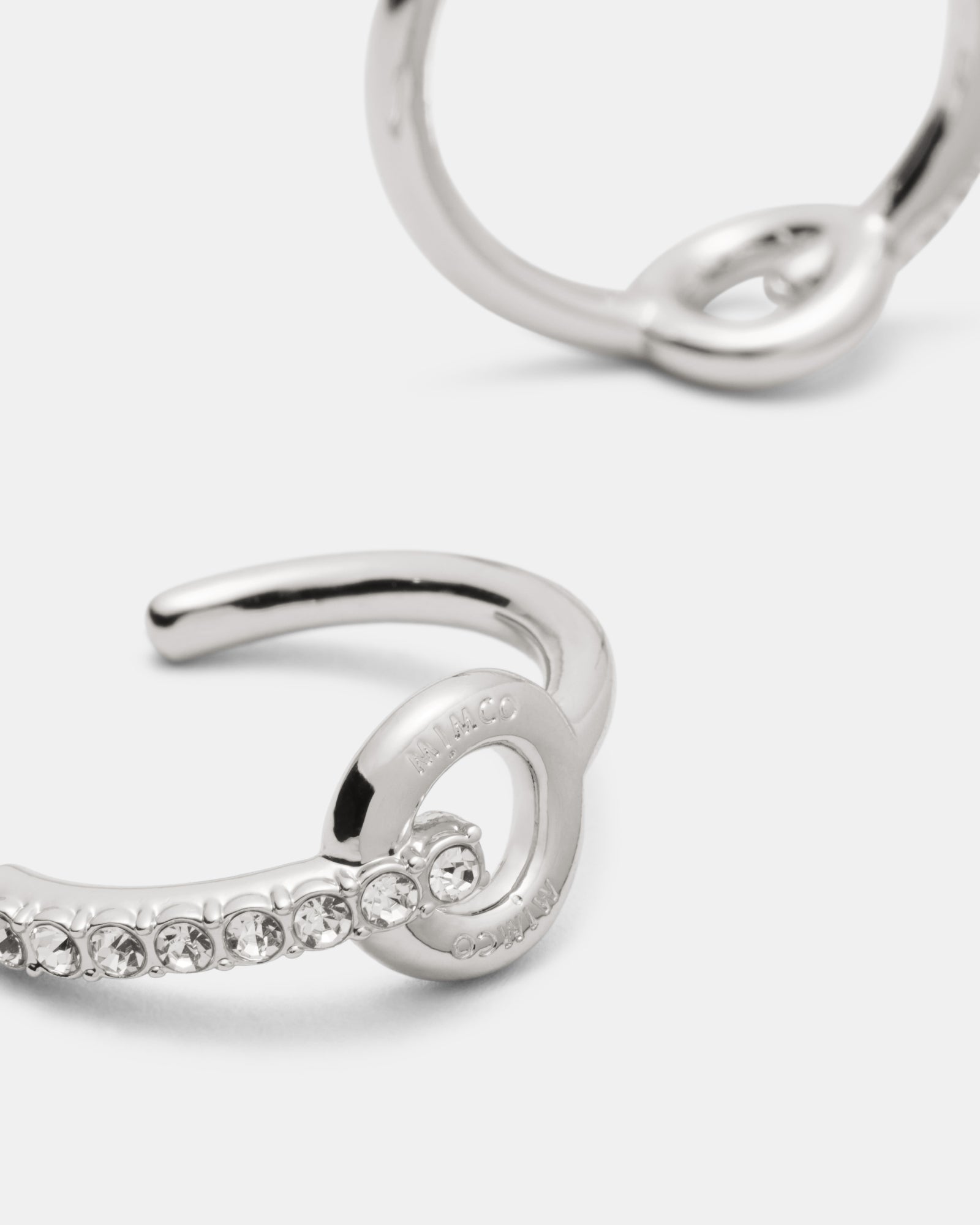 Circulate Large Hoop Earrings - Silver