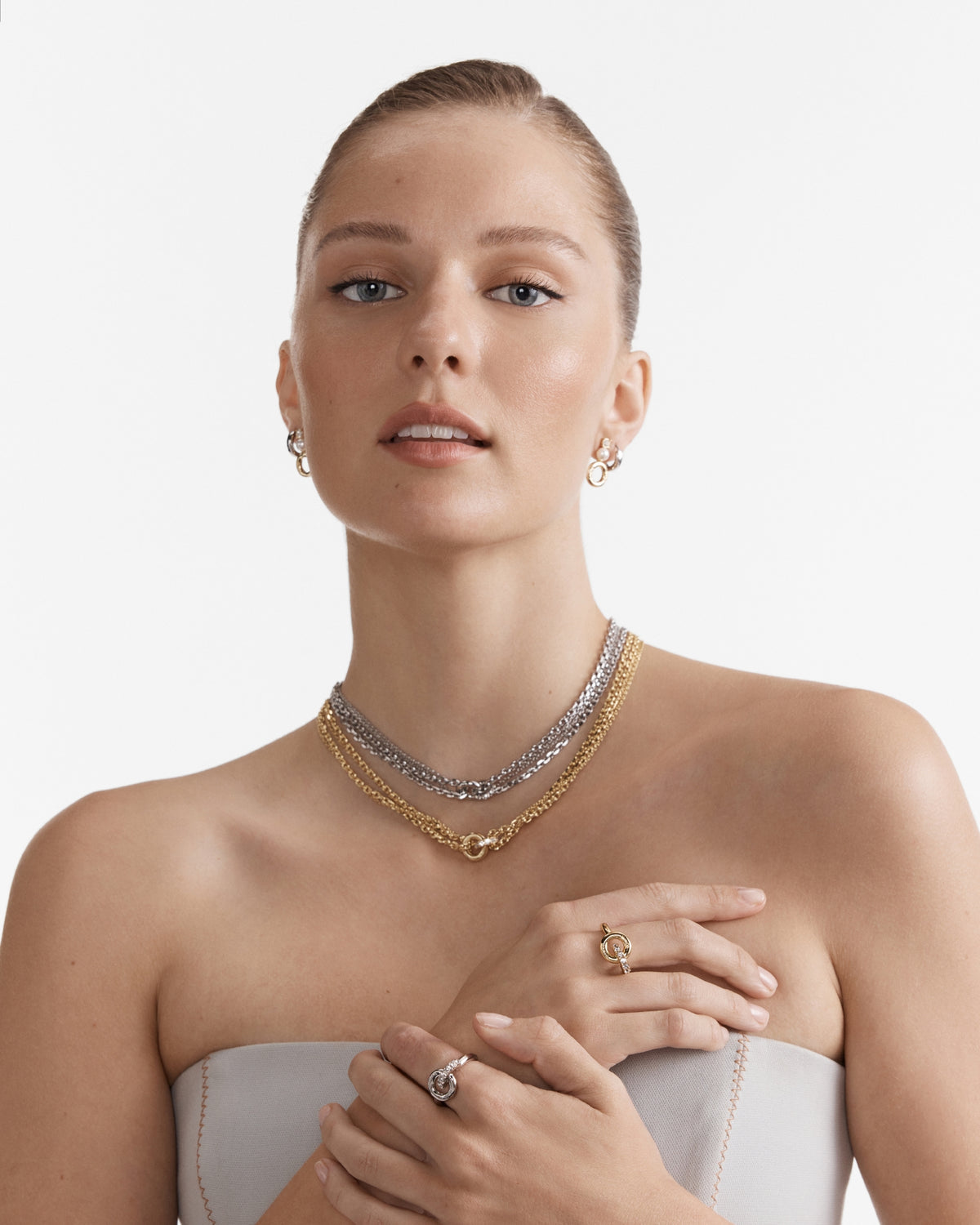 Circulate Chain Necklace - Gold