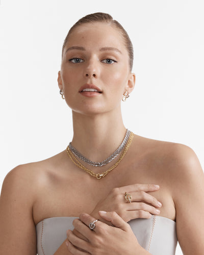 Circulate Chain Necklace - Gold