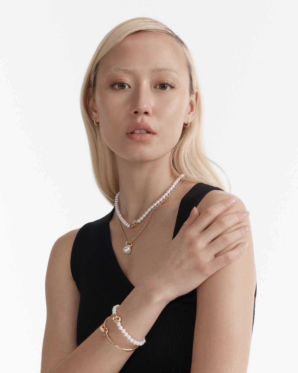 Circulate Pearl Bracelet - Gold