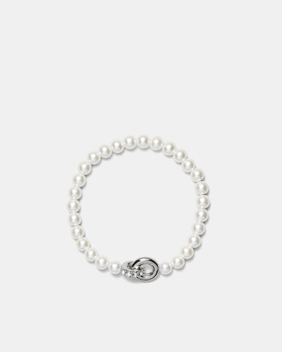 Circulate Pearl Bracelet - Silver