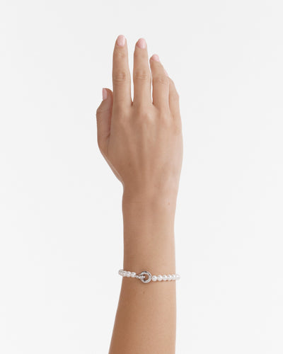 Circulate Pearl Bracelet - Silver