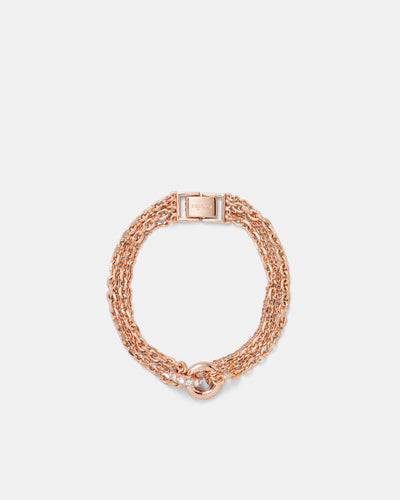 Circulate Multi Chain Bracelet - Rose Gold