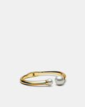 En Pointe Pearl Bangle - Gold