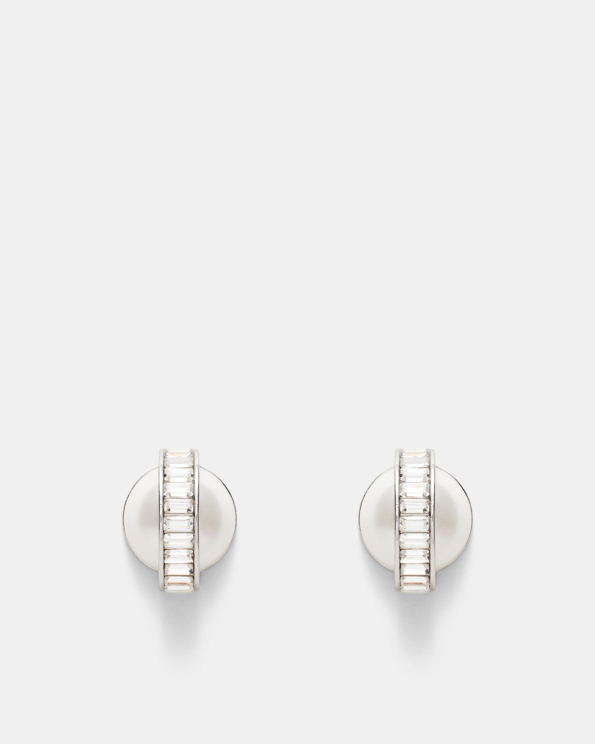 Releve Oversized Pearl Stud Earrings - Pearl