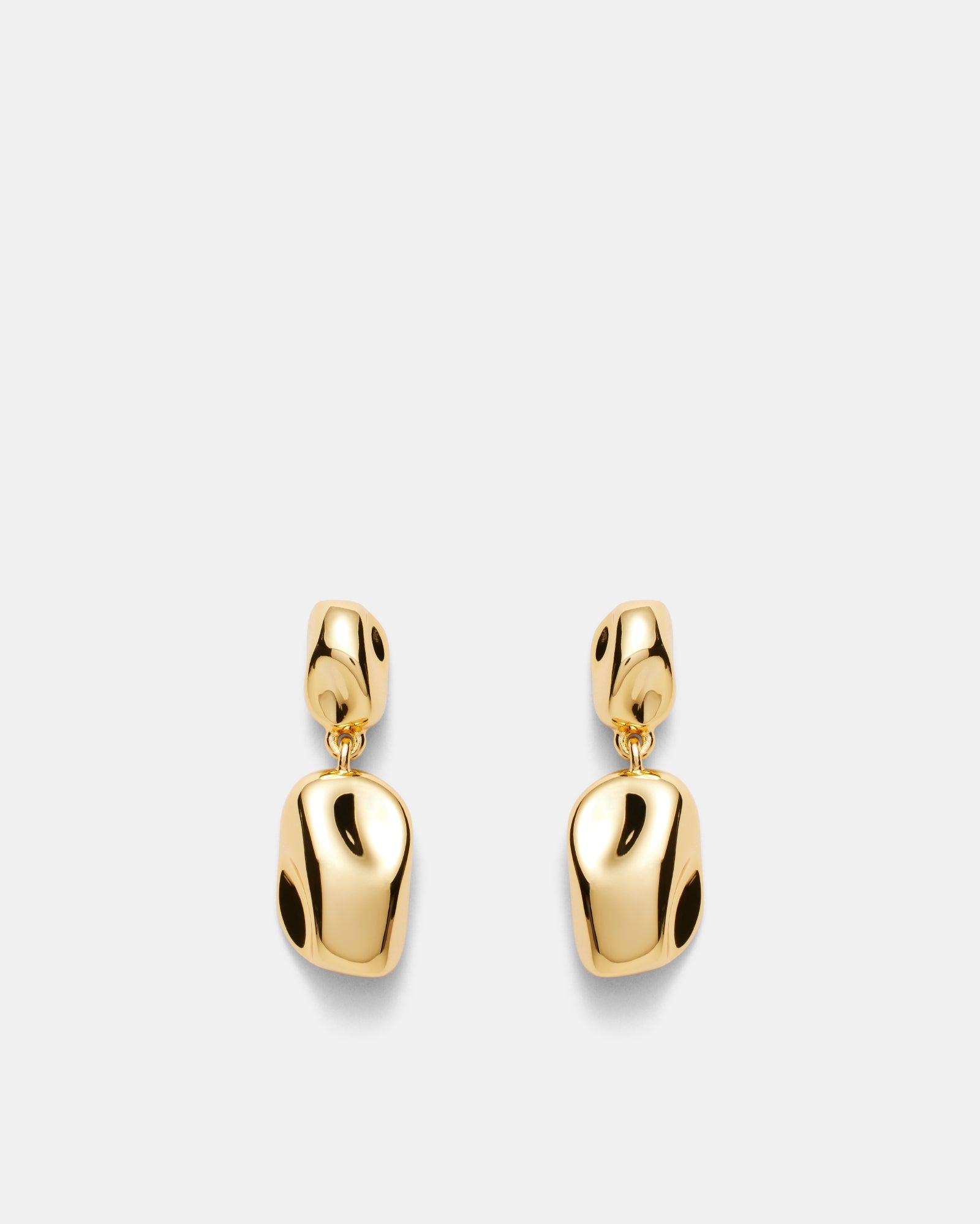 What A Treasure Drop Earrings - Gold