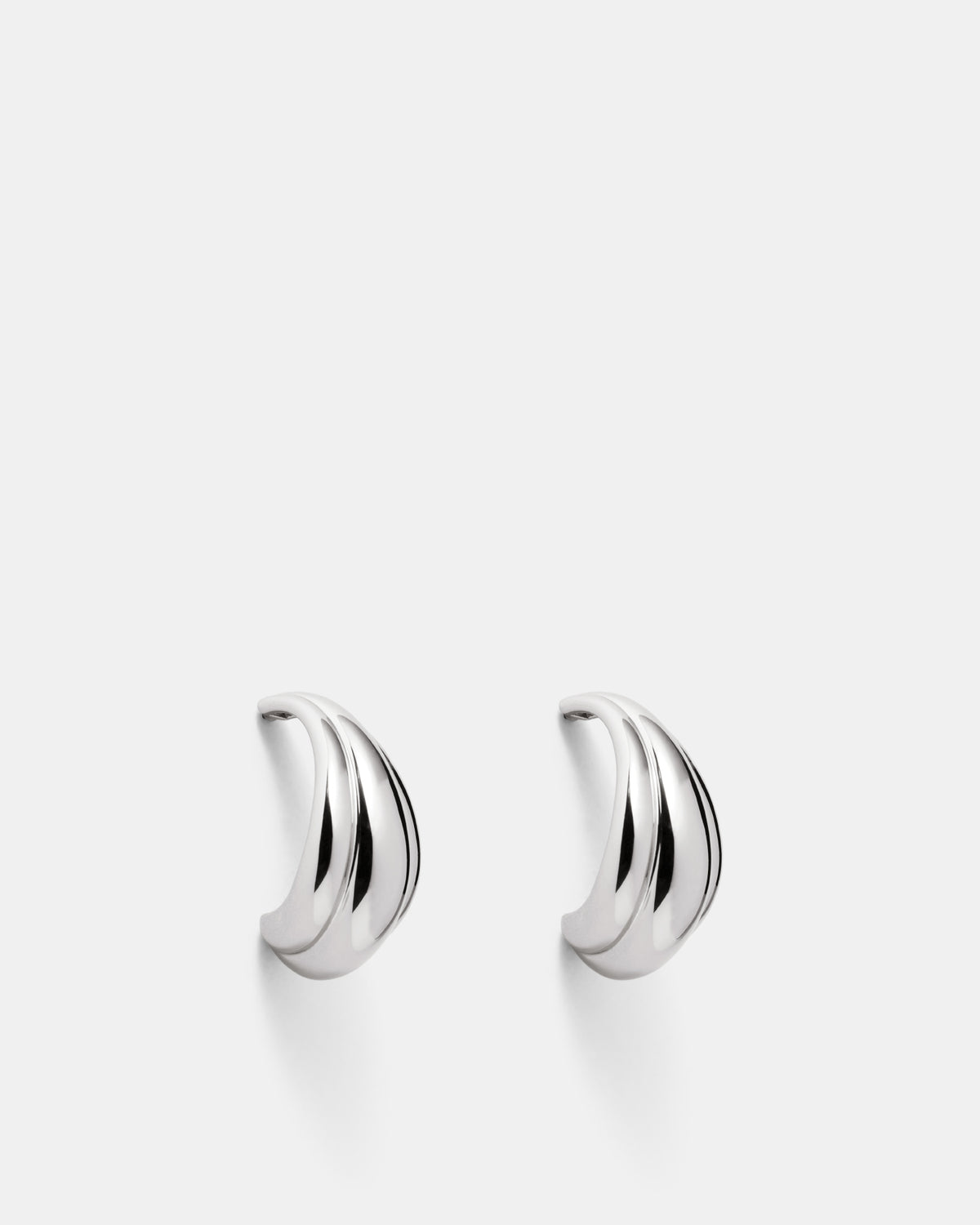 A Love Story Hoop Earrings - Silver