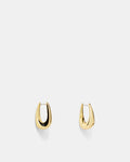 Scoop Hoop Earrings - Black