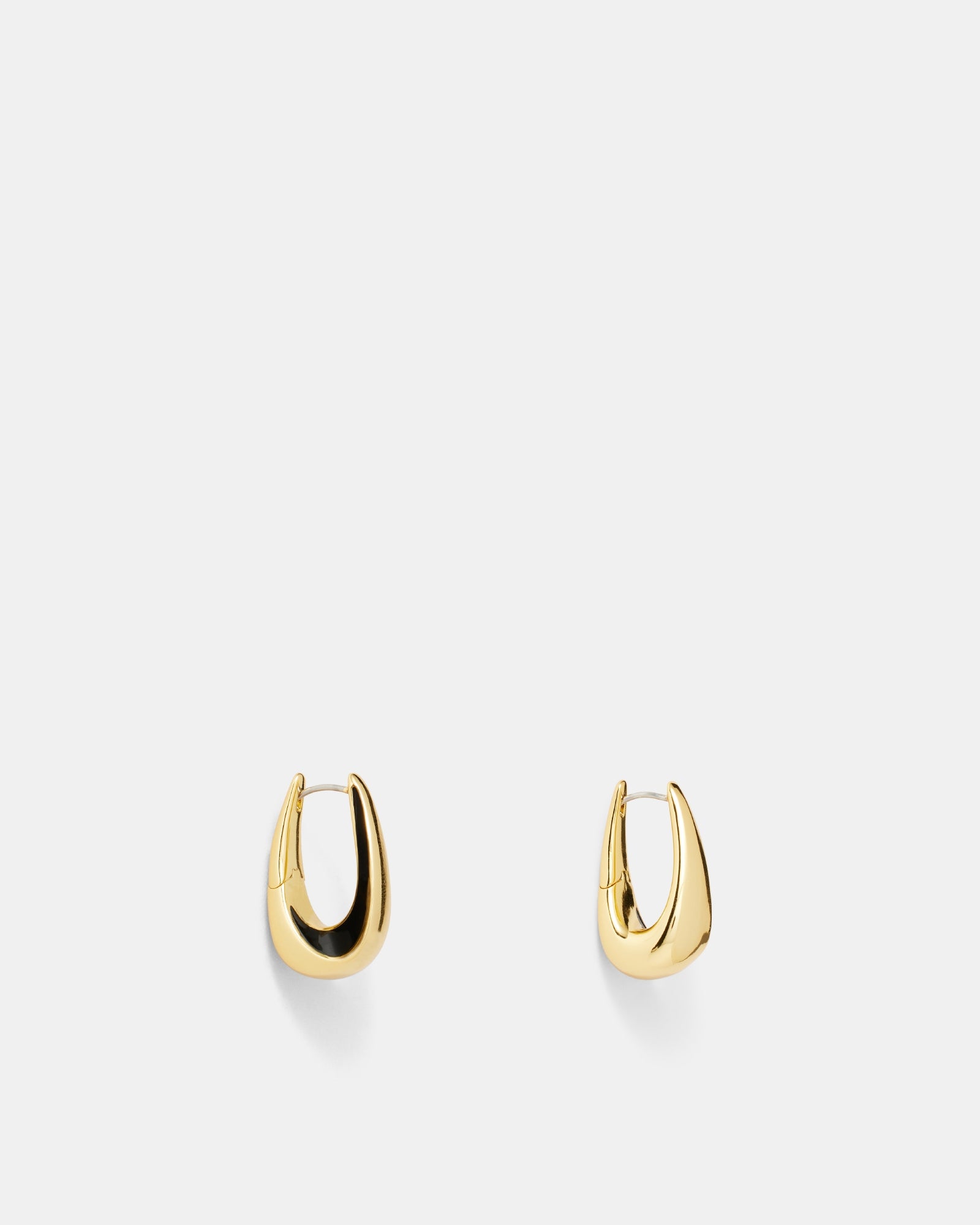Scoop Hoop Earrings - Black