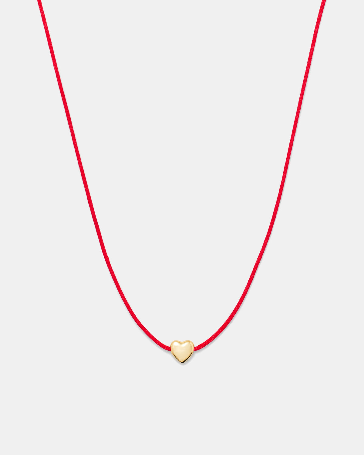 Atomic Heart Cord Necklace - Claret