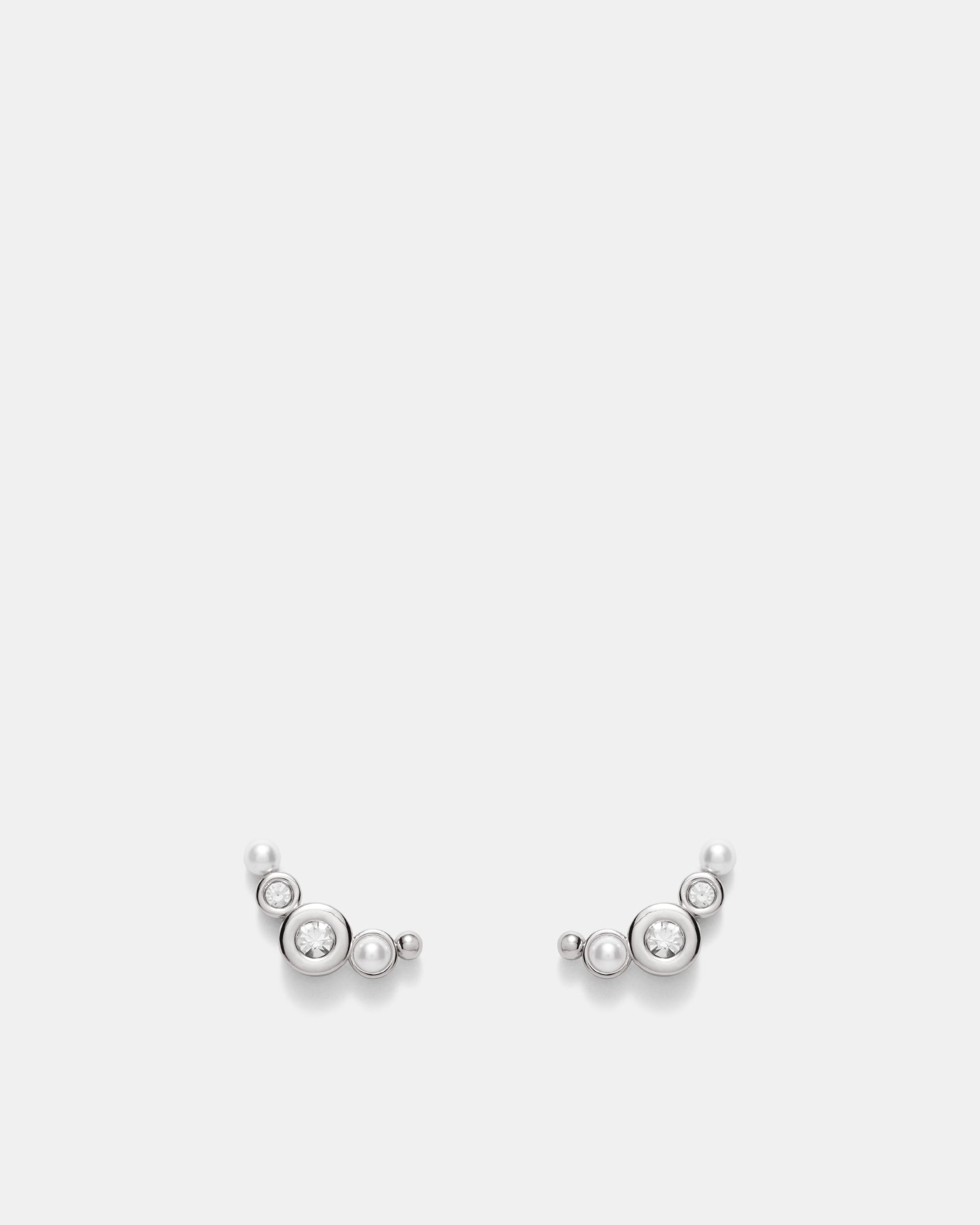 Bubble & Fizz Stud Earrings - Silver