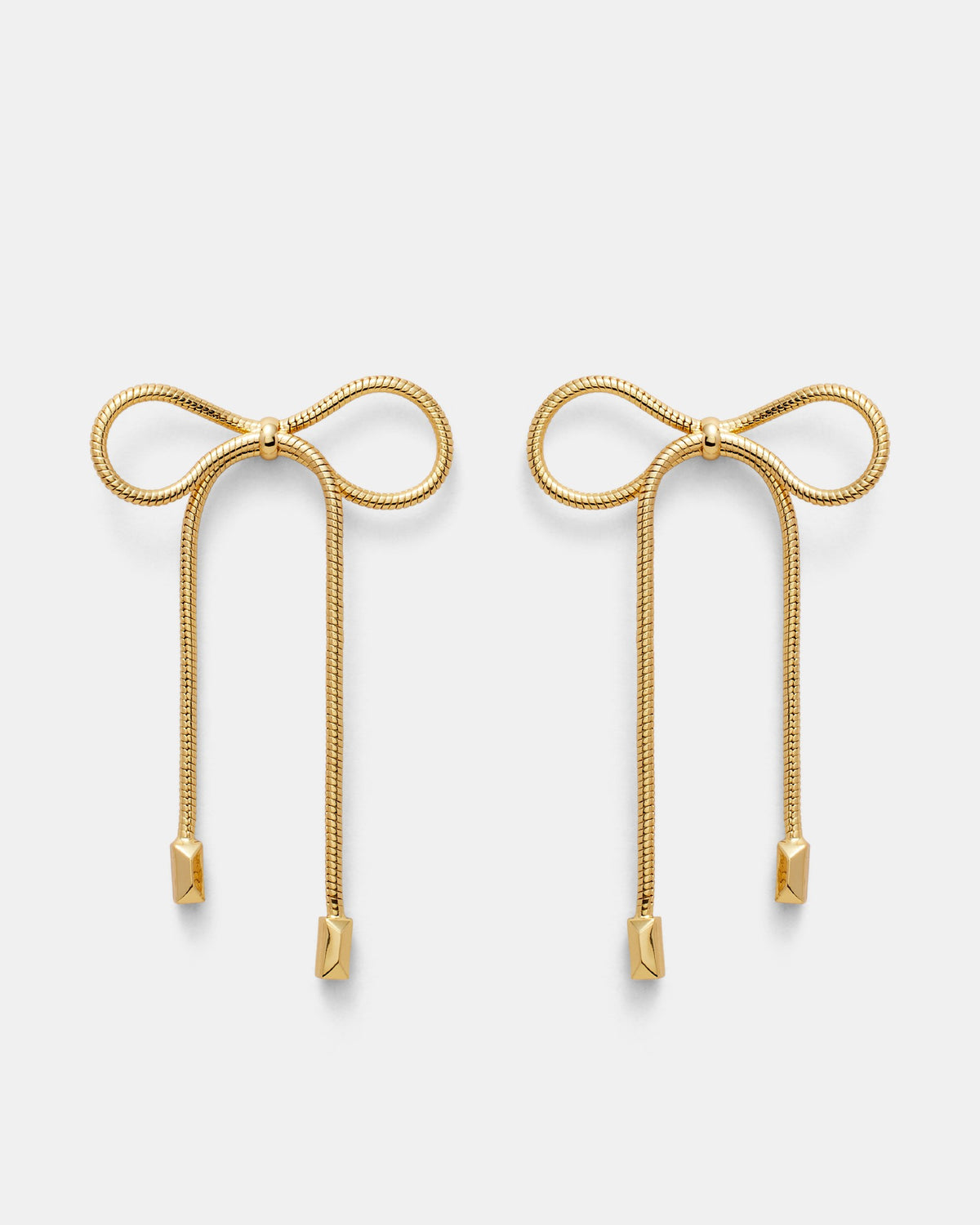 Bow & Glow Earrings - Gold
