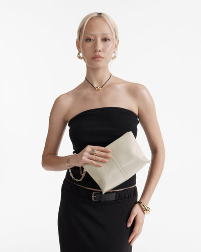 Mayara Clutch Bag - Oyster
