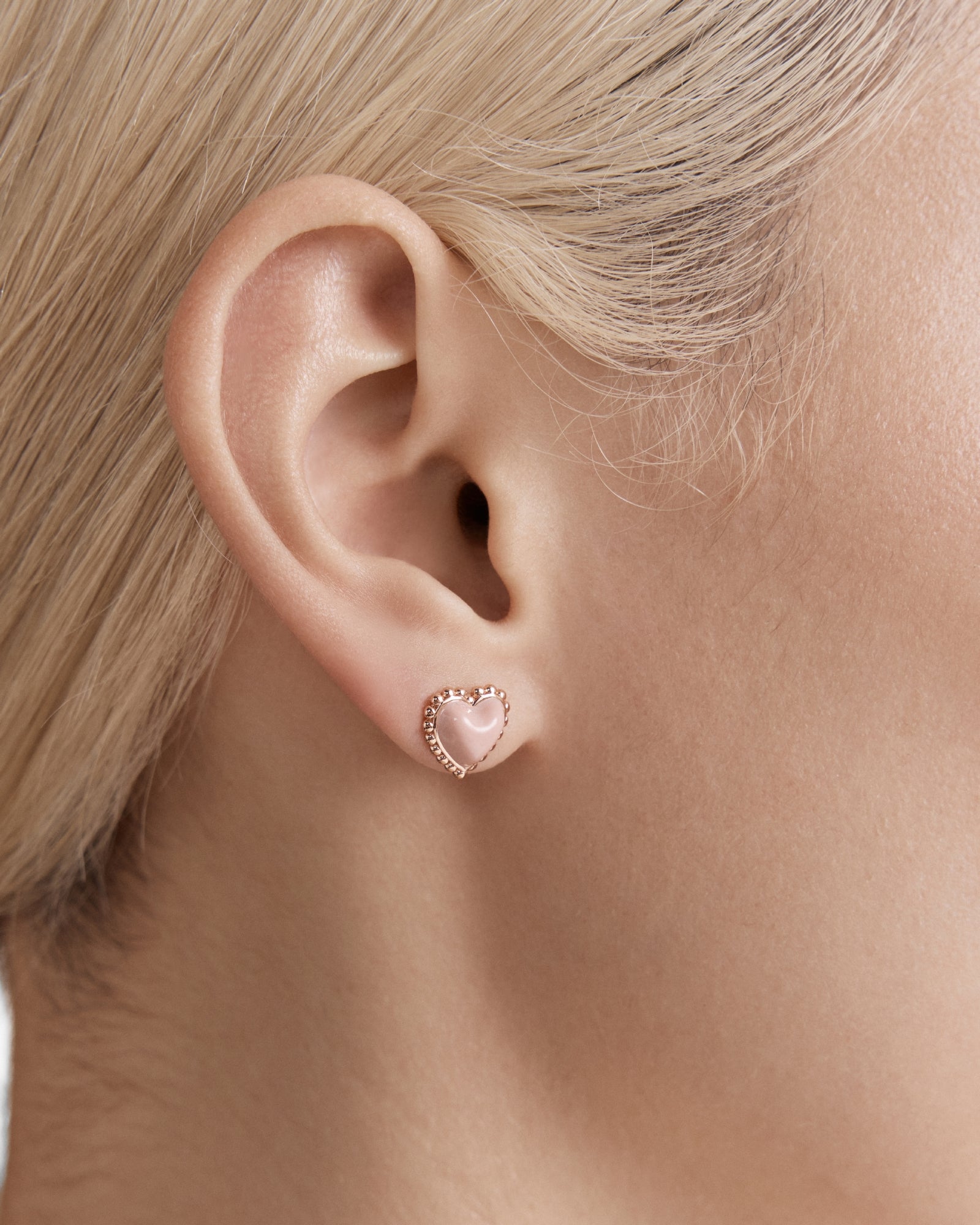 En Pointe Mini Stud Earrings - Pink