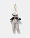 Teddy Bear Bag Charm - Grey