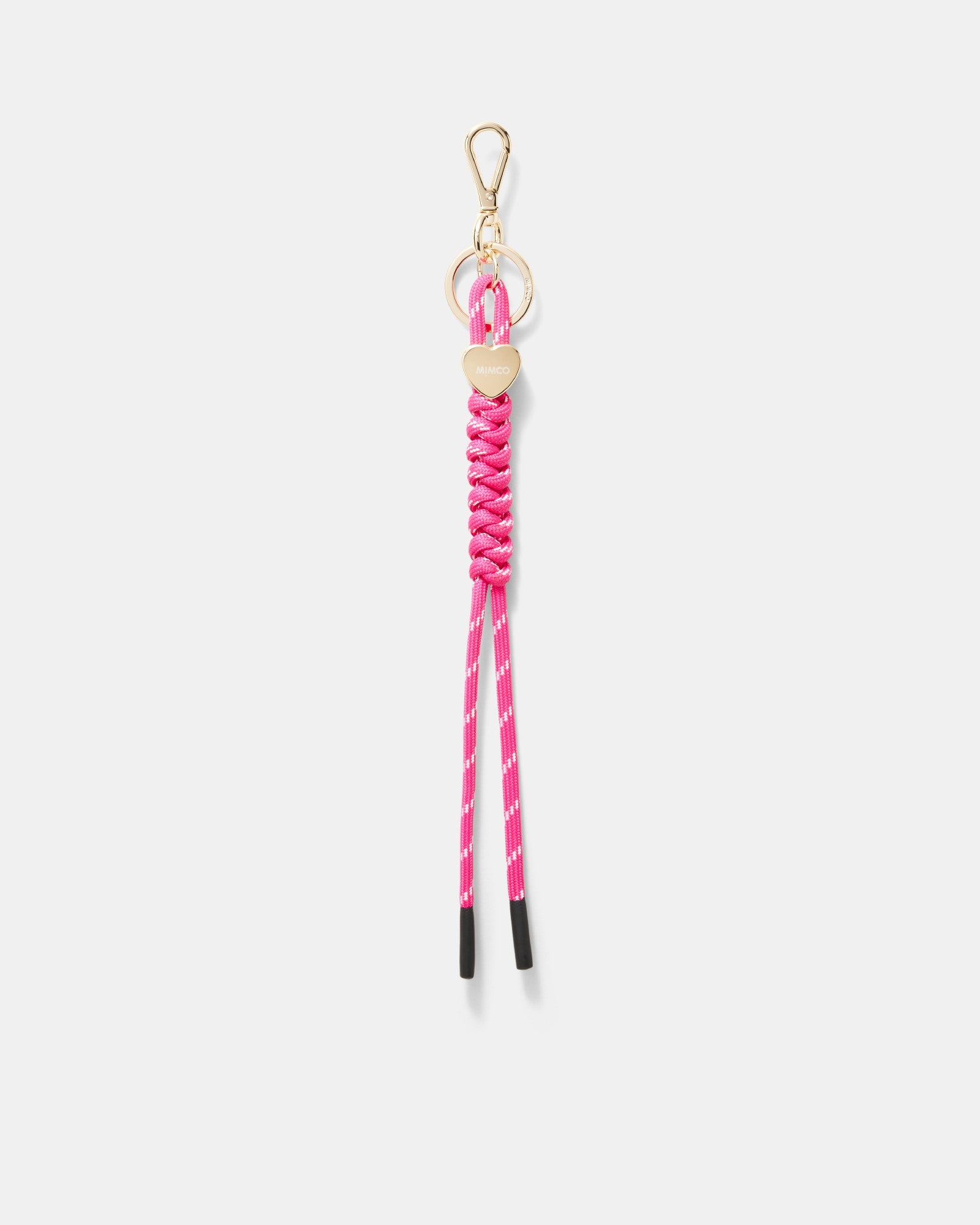 Bungee Heart Bag Charm - Pink