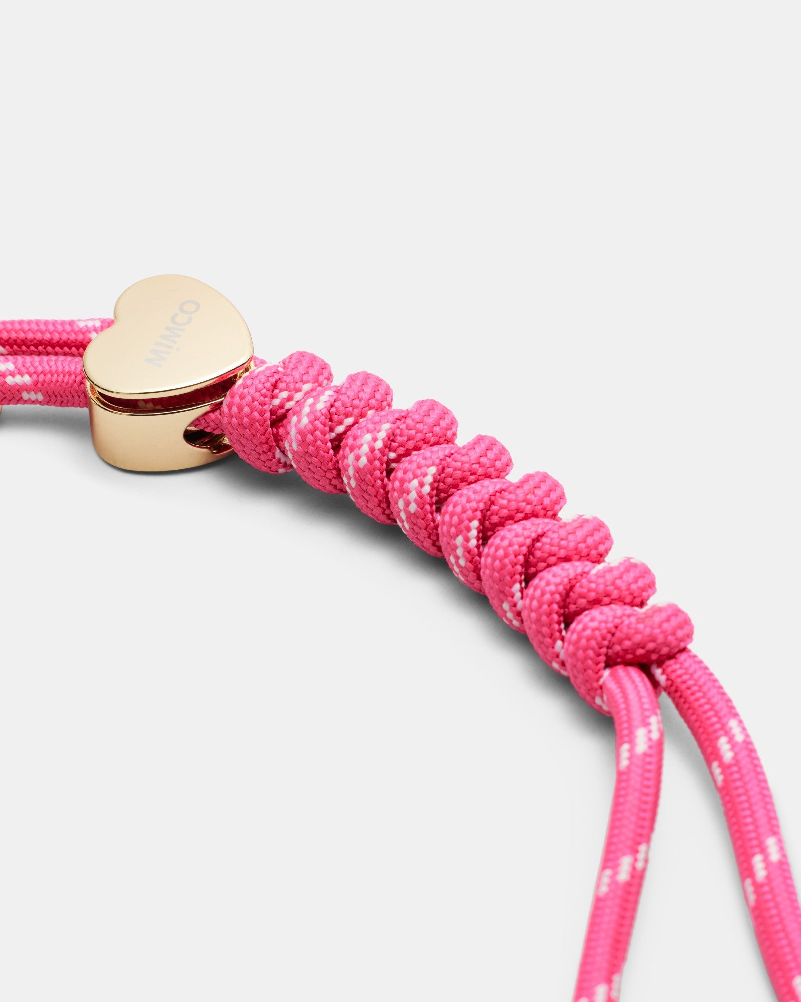 Bungee Heart Bag Charm - Pink