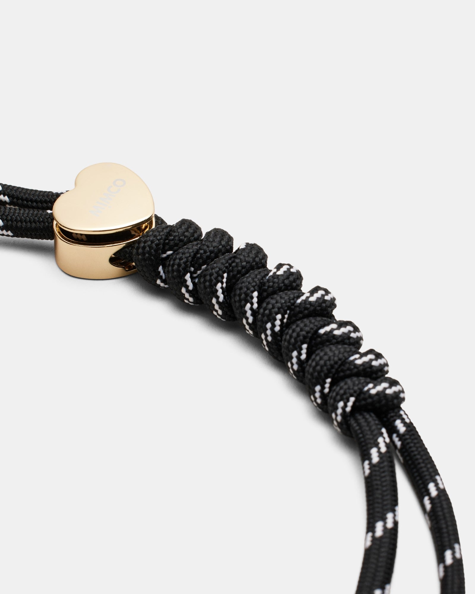 Bungee Heart Bag Charm - Black