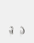 Link Up Hoop Earrings - Silver