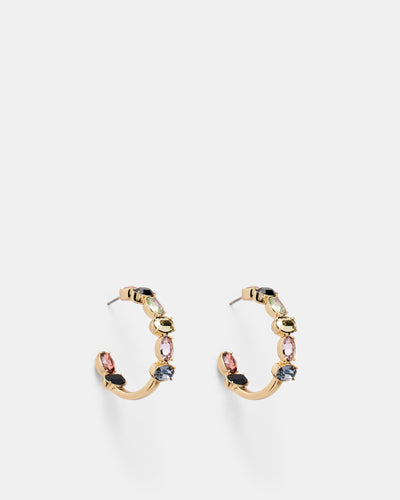 So Ornate Hoop Earrings - Rouge Noir