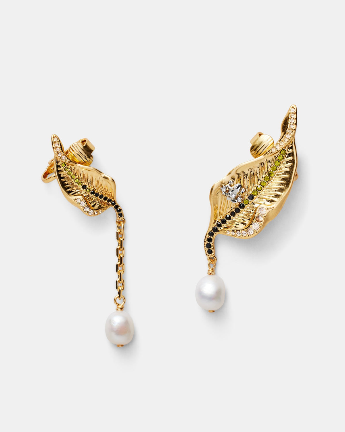 The Lake Ear Climber Earrings - Pine
