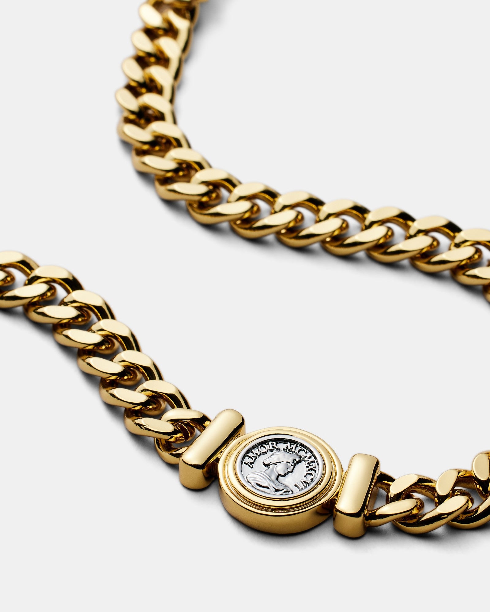 Penny Chain Necklace - Gold Silver