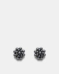 Florete Stud Earrings - Black