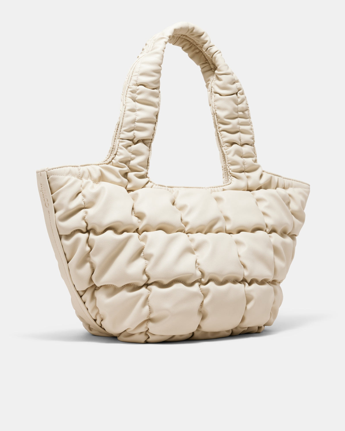 Isadora Quilted Tote Bag - Pearl