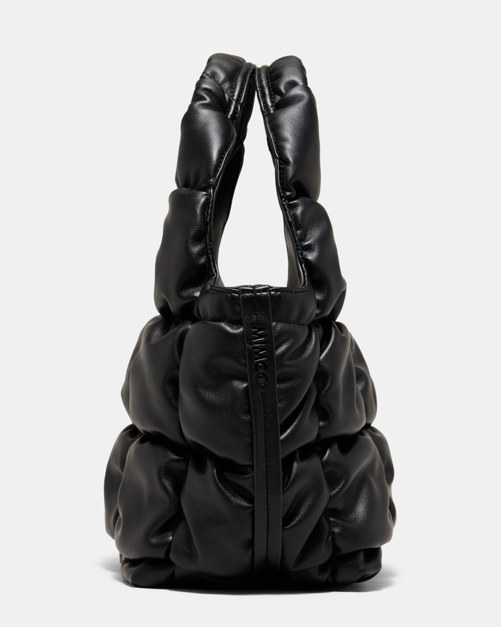 Isadora Quilted Mini Tote Bag - Black