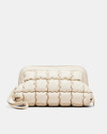 Isadora Quilted Clutch Bag - Pearl