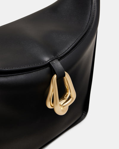 Mila Shoulder Bag - Black Brushed LG