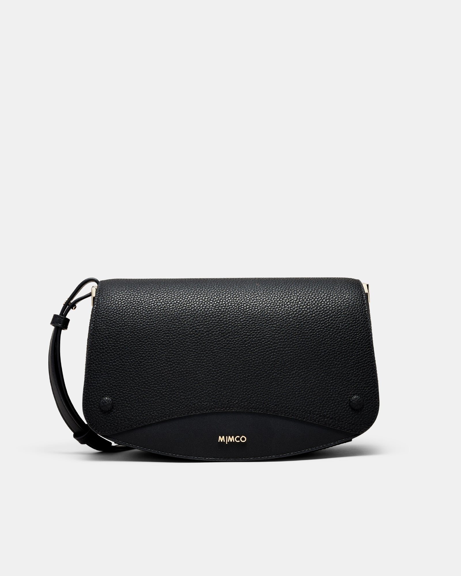 Giselle Saddle Bag - Black Light Gold