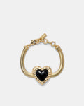 Sorrowful Heart Bracelet - Black