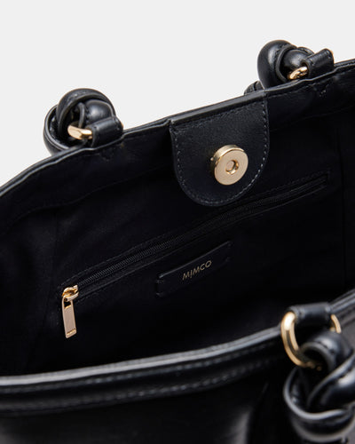 Yasmine Mini Tote Bag - Black