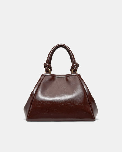 Yasmine Mini Tote Bag - Bitter Chocolate