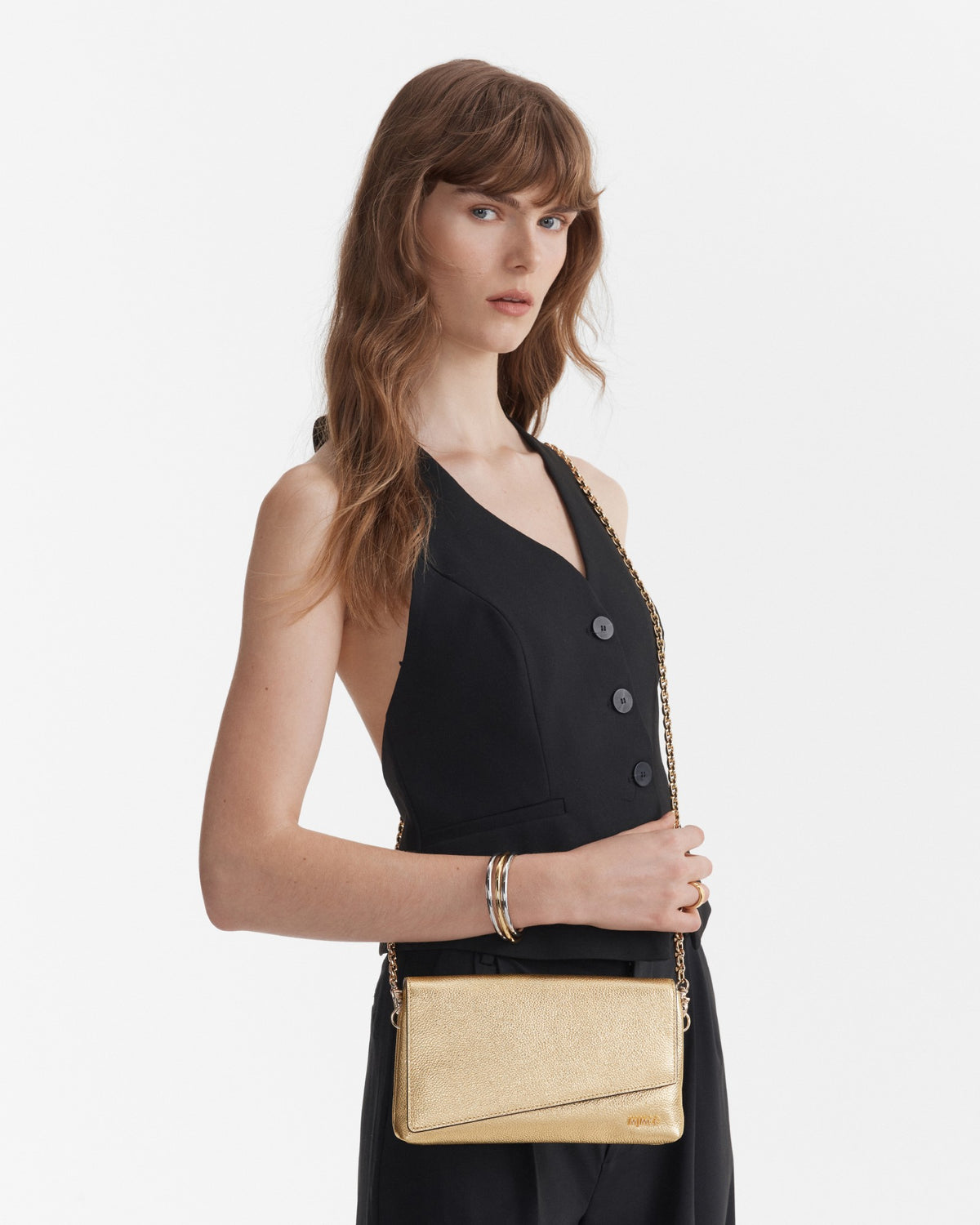 Drift Crossbody Bag - Light Gold