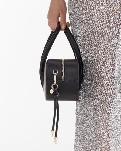 The Knot Keyring - Black Light Gold