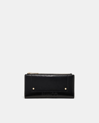 Cremorne Large Wallet - Black Light Gold