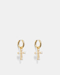 Devoted Hoop Earrings - Pearl