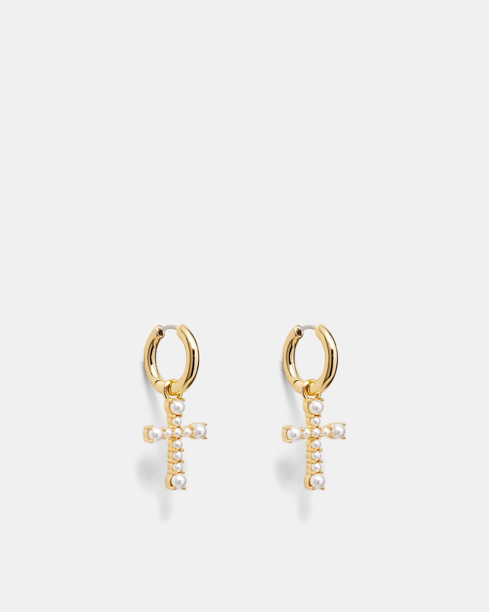 Devoted Hoop Earrings - Pearl