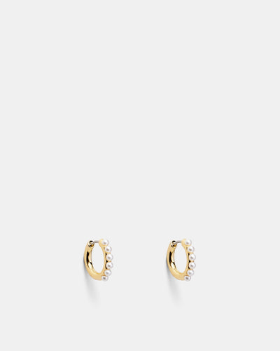 En Pointe Hoop Earrings - Claret