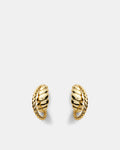 Roped In Hoop Earrings - Gold
