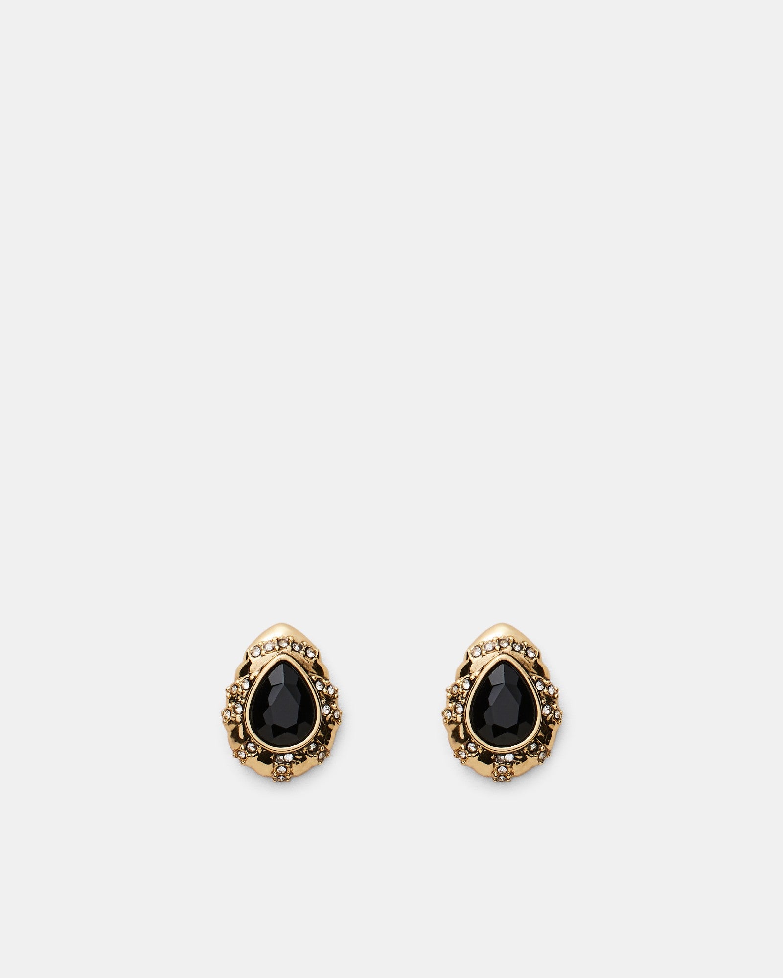 At The Ball Stud Earrings - Black