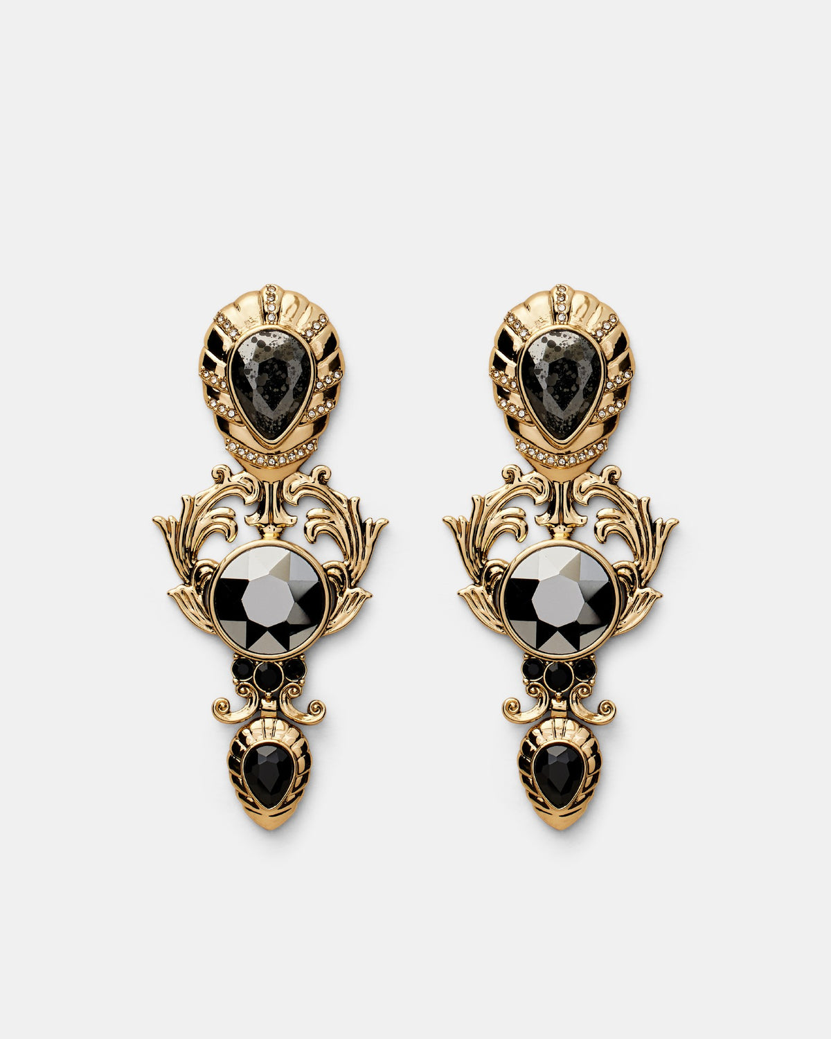 At The Ball Earrings - Gold Silver