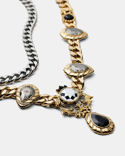 At The Ball Necklace - Gold Silver